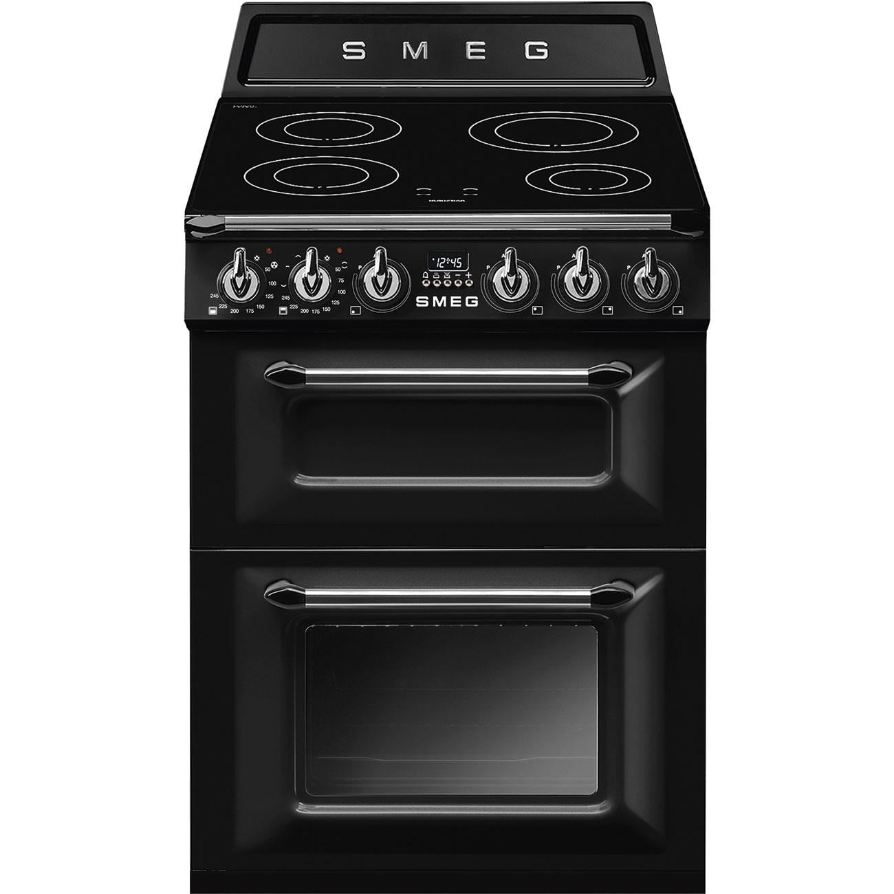 SMEG TR62IBL2 VİCTORİA SİYAH İNDÜKSİYONLU KUZİNE FIRIN