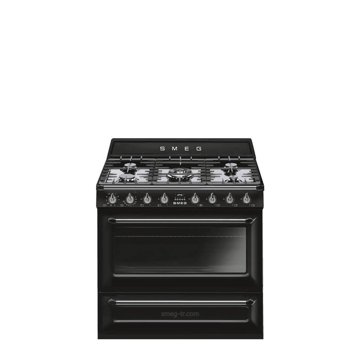 SMEG TR90BL VİCTORİA SİYAH 90 CM KUZİNE FIRIN