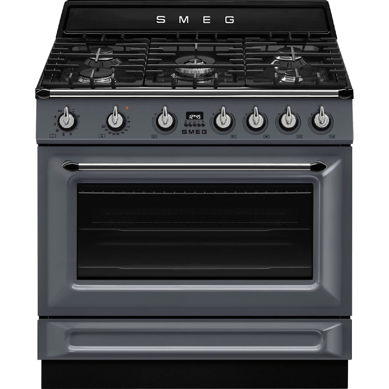 SMEG TR90GMGR  VİCTORİA BARUT GRİSİ KUZİNE FIRIN