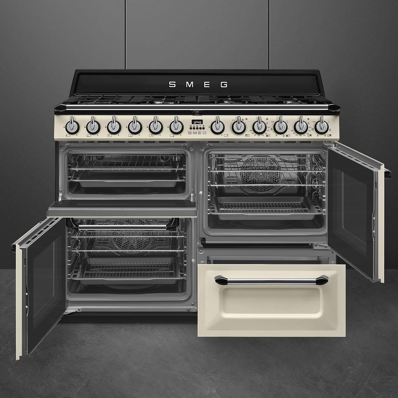 SMEG VICTORİA KREM RENKLİ KUZİNE FIRIN TR4110P1