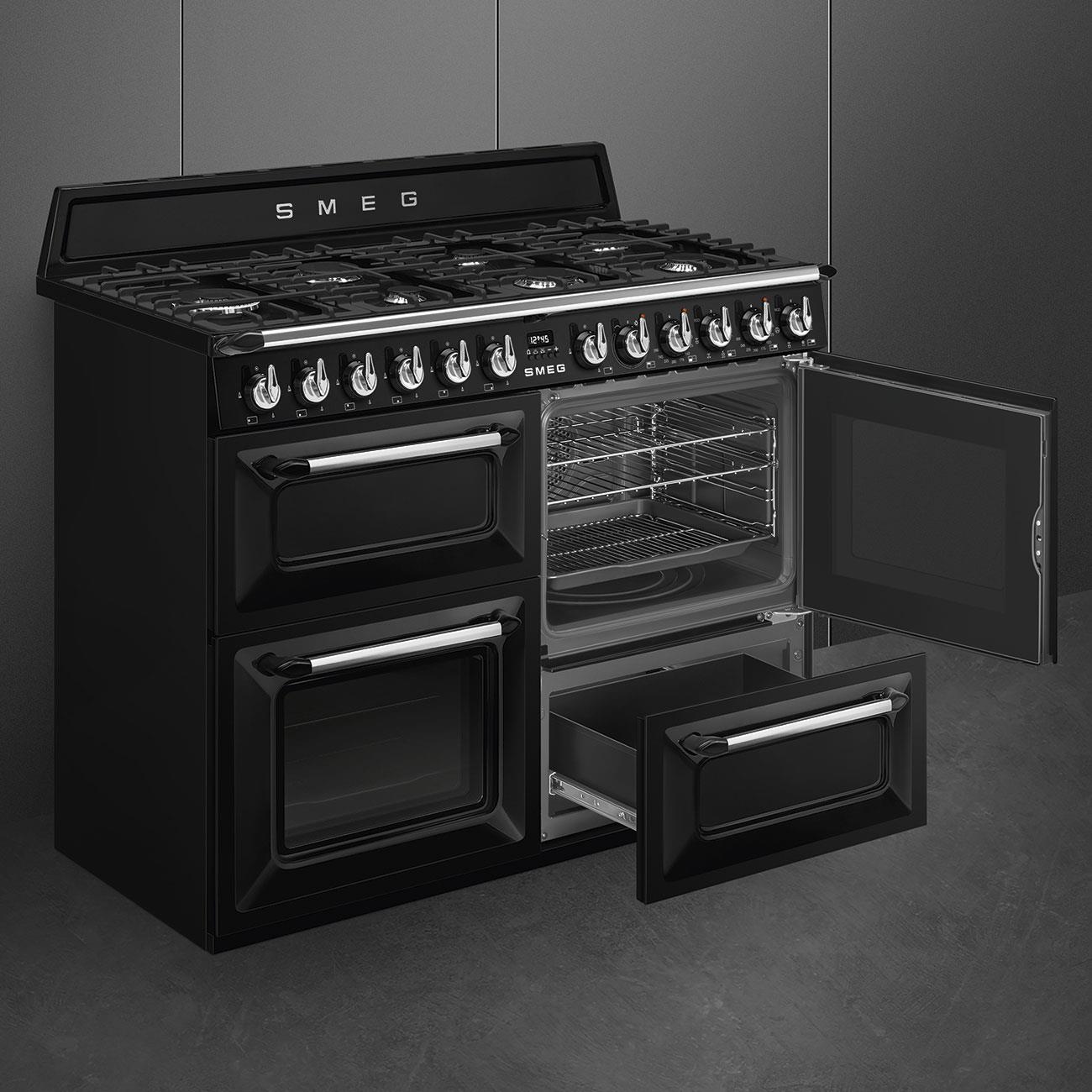 SMEG VİCTORİA SİYAH KUZİNE FIRIN TR4110BL1