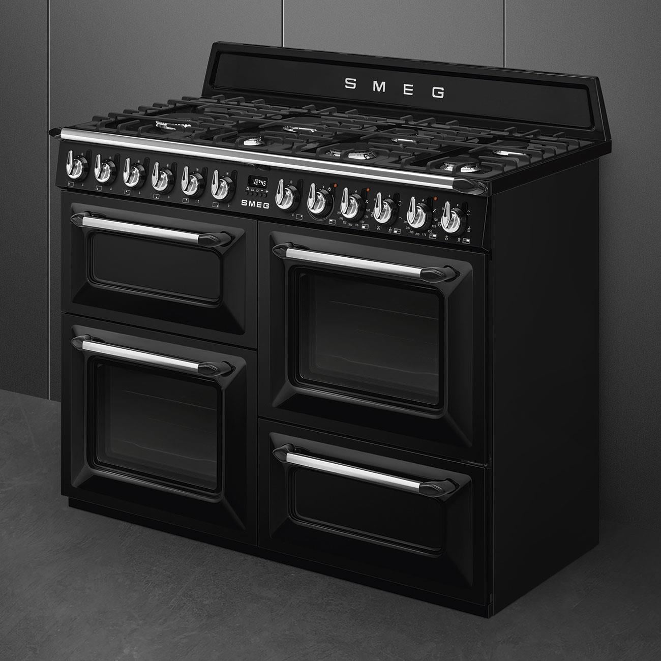 SMEG VİCTORİA SİYAH KUZİNE FIRIN TR4110BL1
