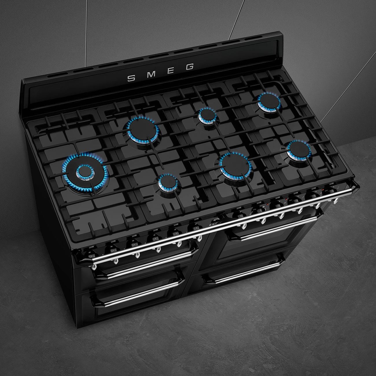 SMEG VİCTORİA SİYAH KUZİNE FIRIN TR4110BL1