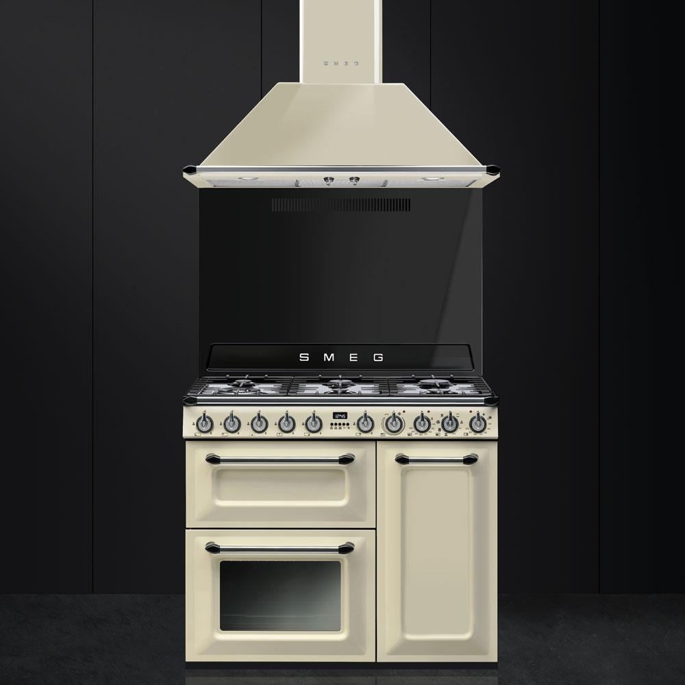 SMEG VICTORIA TR93P KREM KUZİNE FIRIN 90 CM
