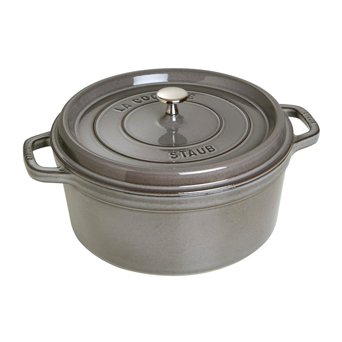 STAUB COCOTTE 24 CM DÖKÜM TENCERE GRİ