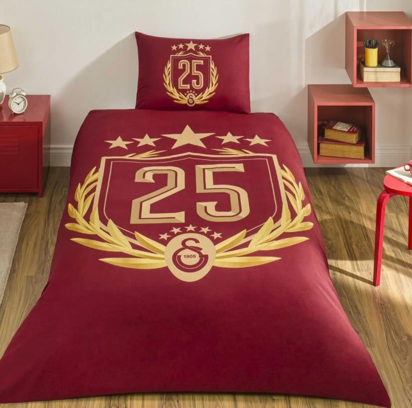 Taç Galatasaray 25.Şampiyonluk Tek Kişilik Nevresim Takımı