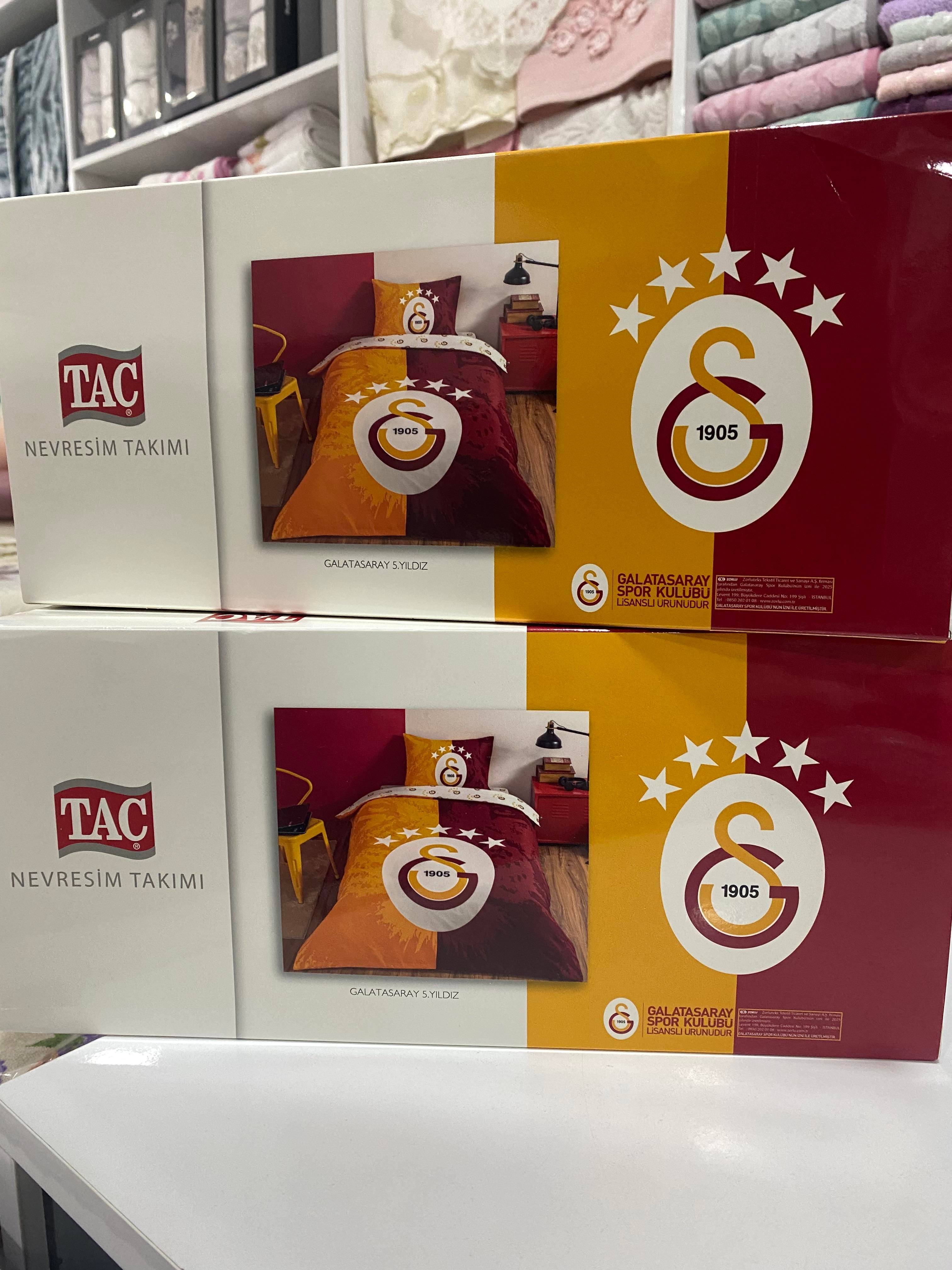 Taç Galatasaray 5.Yıldız Tek Kişilik Nevresim Takımı
