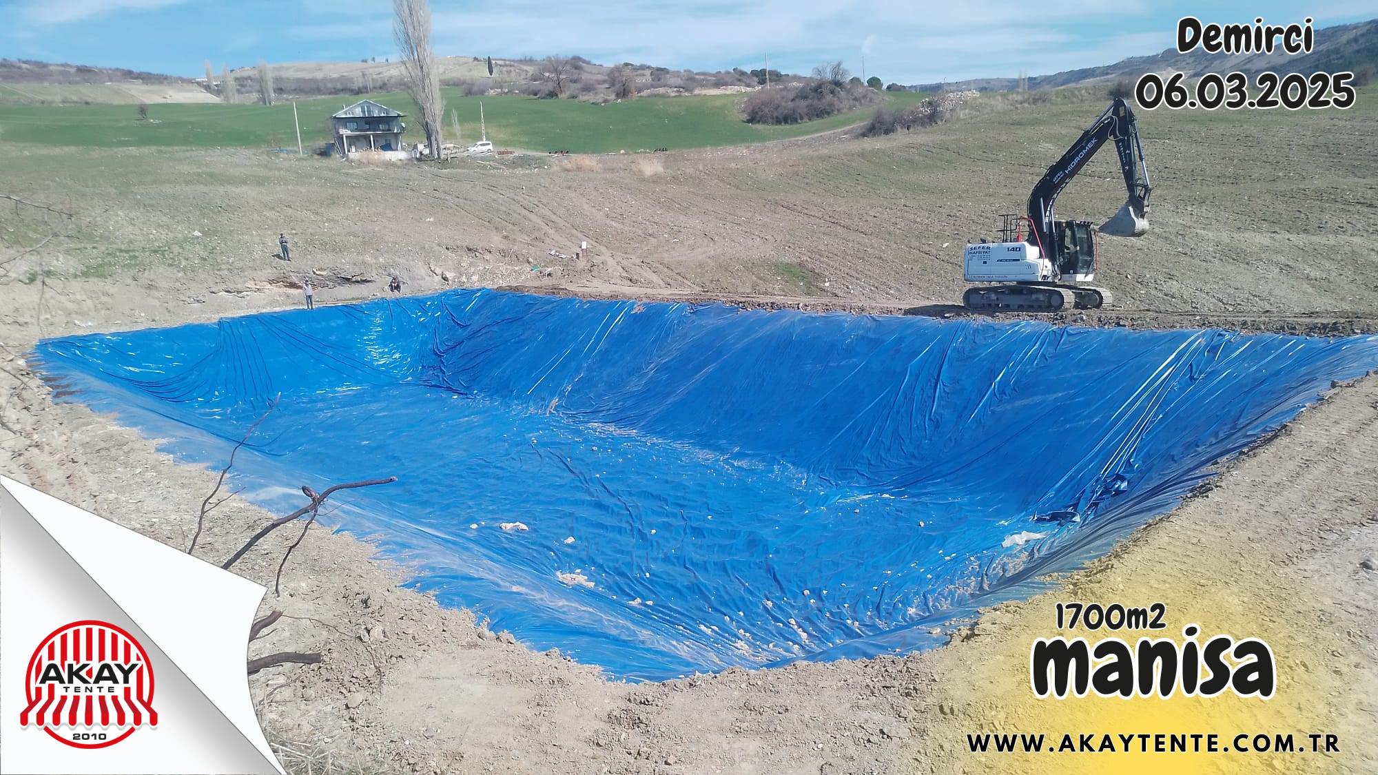 Gölet Brandası 650 Gram Pvc Branda