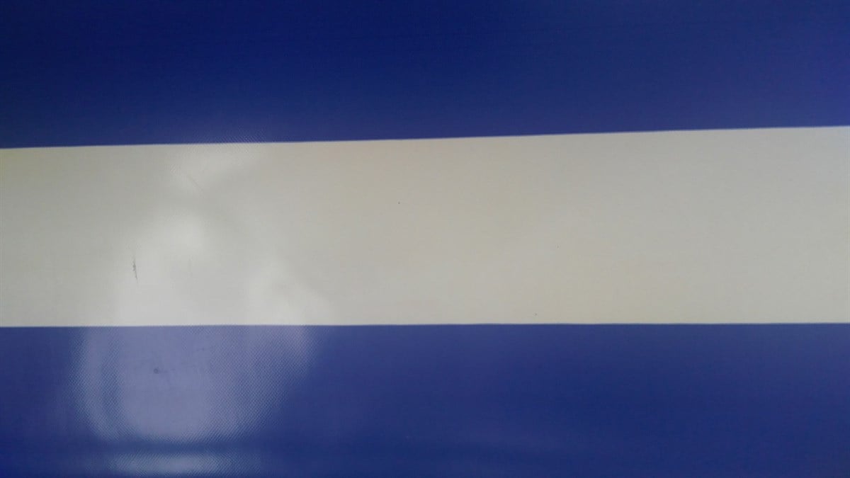 Mavi Beyaz Çizgili Pvc Branda Mafsallı Tentelik