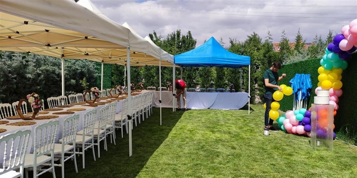 Portatif Pratik Çardak 3mX3m Krem 