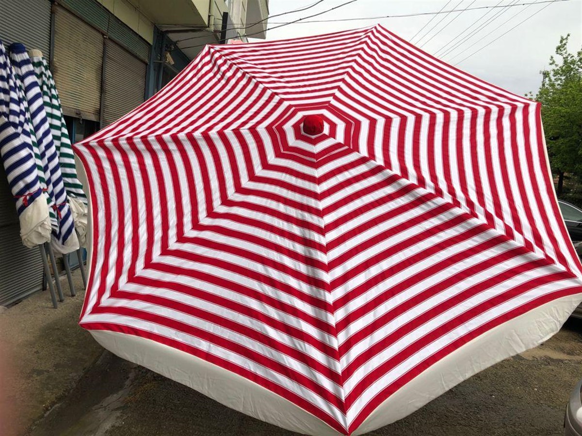 Tek Kanat 150cm Çift Açılır Pazarcı Şemsiyesi