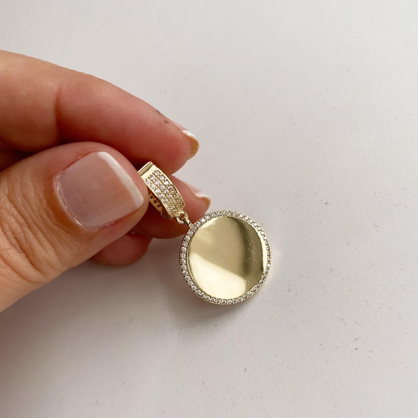 14 Ayar Altın Taşlı Charm Kolye Ucu