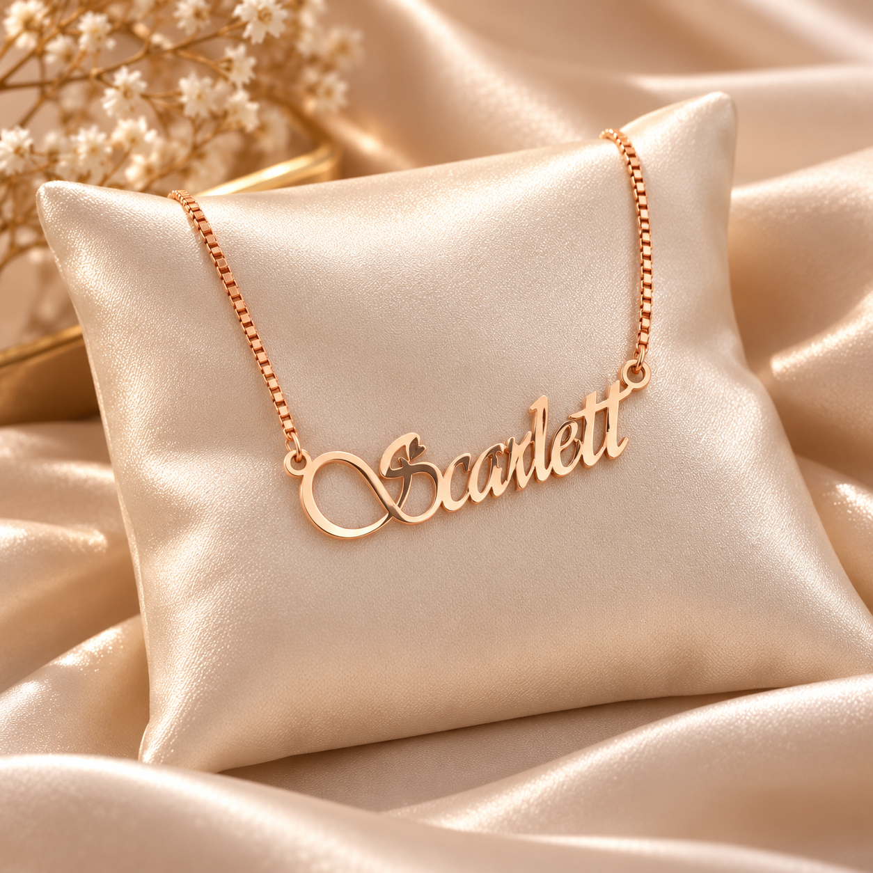 Gümüş Elyazısı İsimli Bayan Kolye