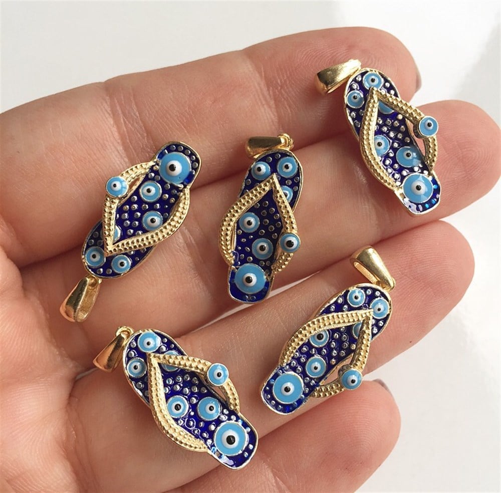 Gümüş Parmak Arası Terlik Kolye Uçları