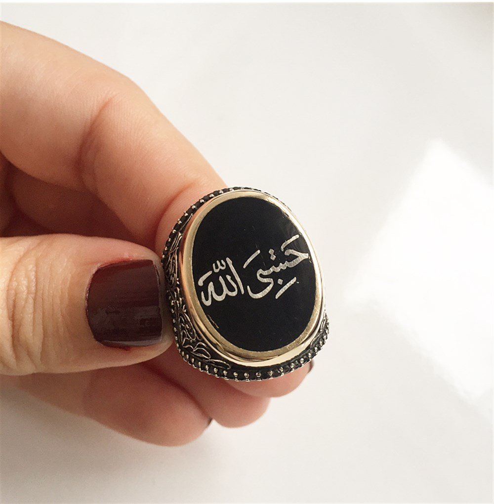 Oval Gümüş Erkek Yüzük