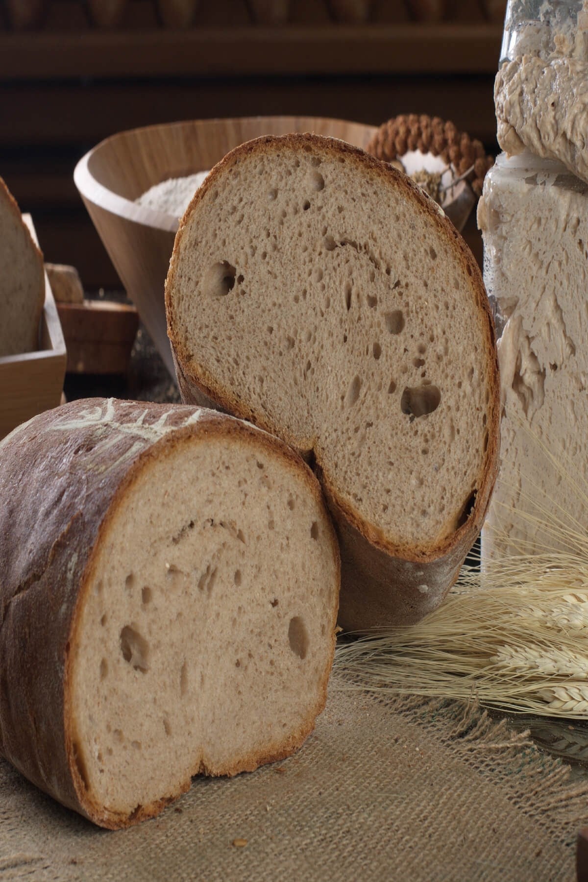 Ekşi Mayalı Taş Taban Köy Ekmeği (1 KG)-eksibasak