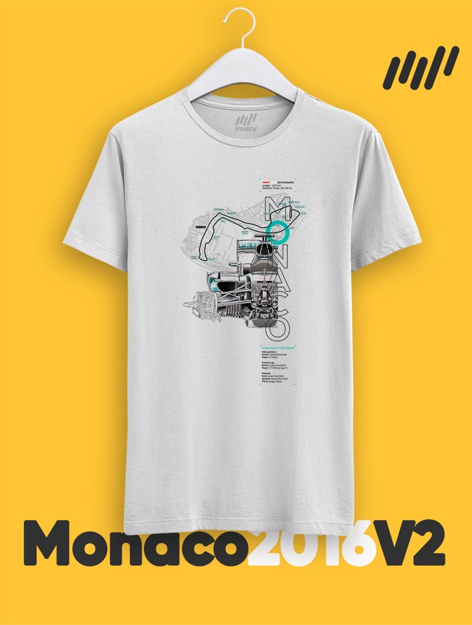 2016 Monaco GP Özel Tasarımı T-Shirt