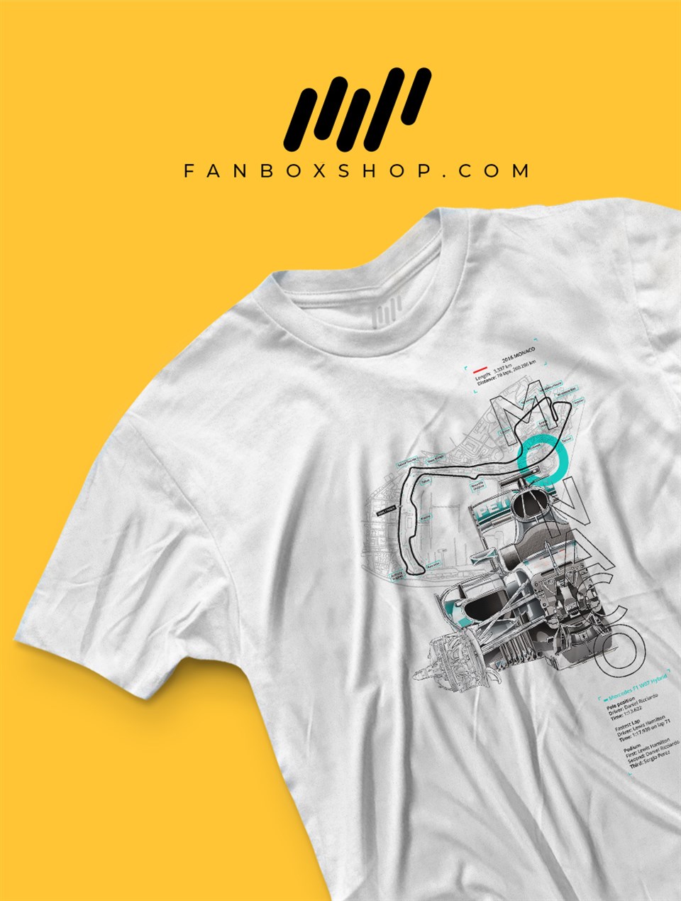 2016 Monaco GP Özel Tasarımı T-Shirt