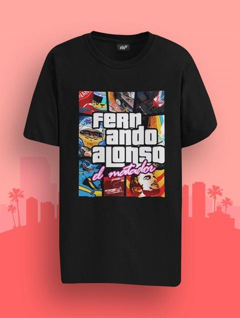 Alonso GTA Siyah T-Shirt