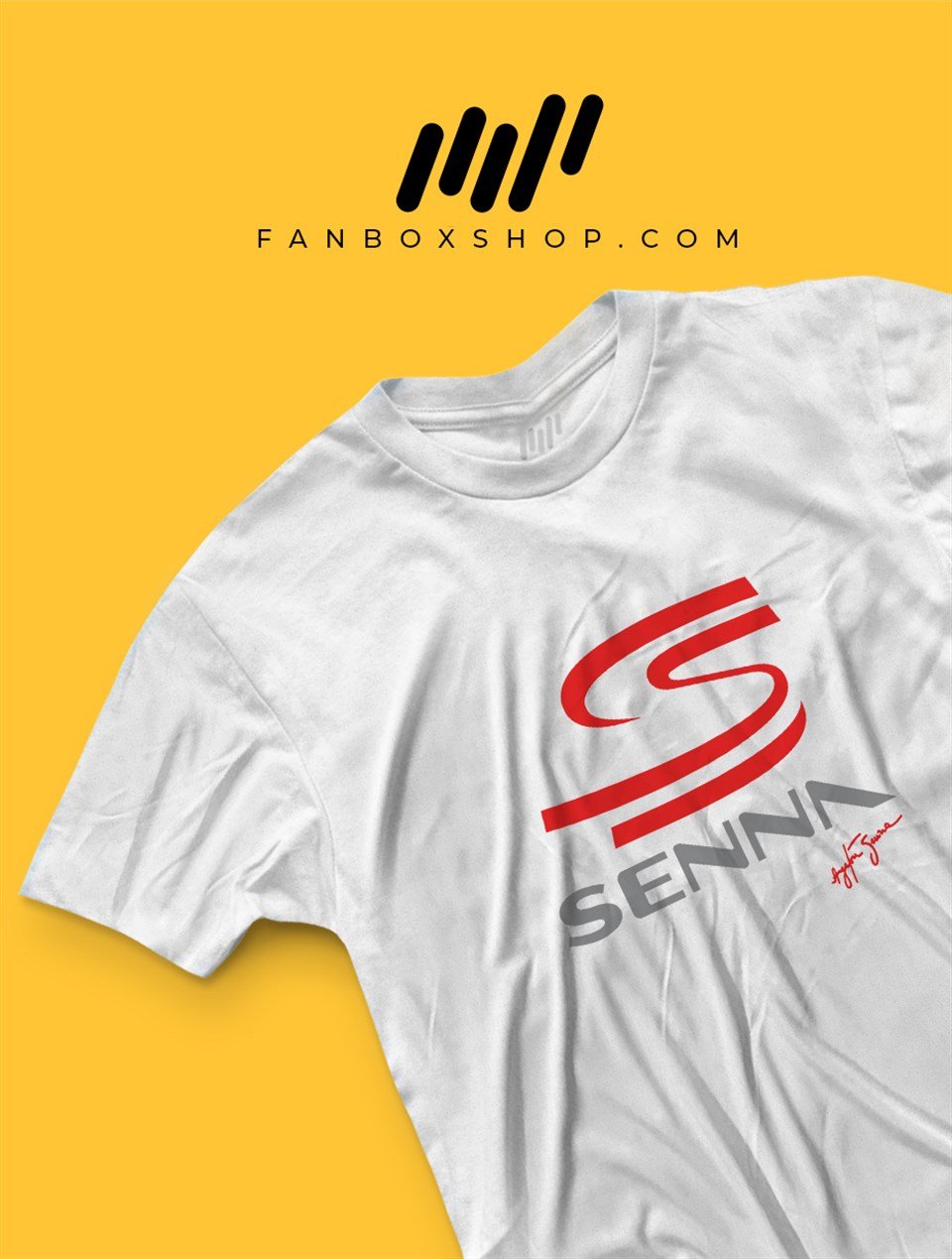 Ayrton Senna İmzalı Senna Logolu T-Shirt