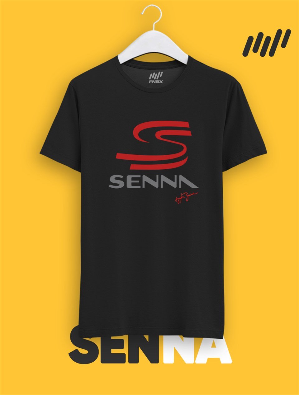 Ayrton Senna İmzalı Senna Logolu T-Shirt