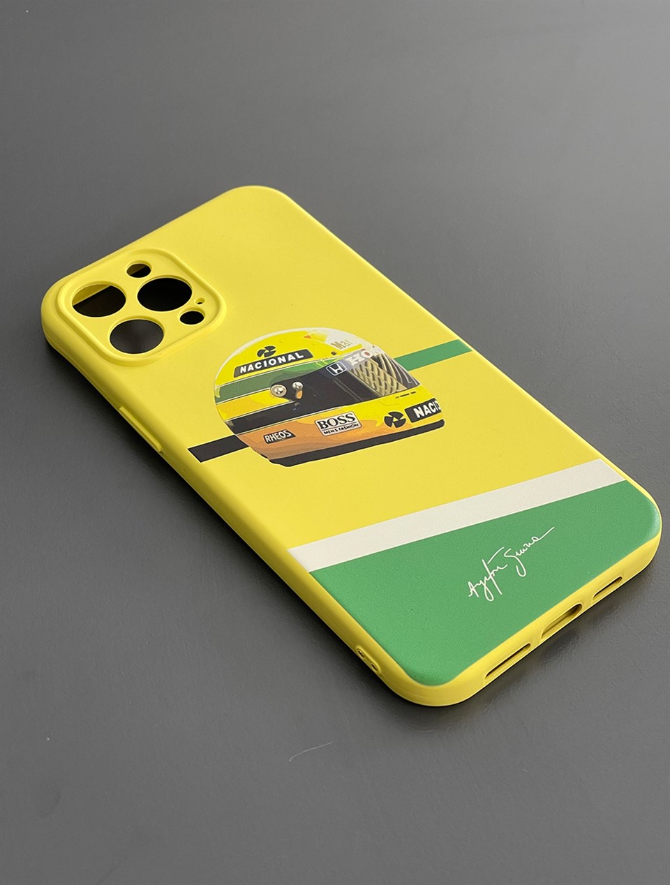 Ayrton Senna Iphone 12 PRO MAX Uyumlu Silikon Kılıf