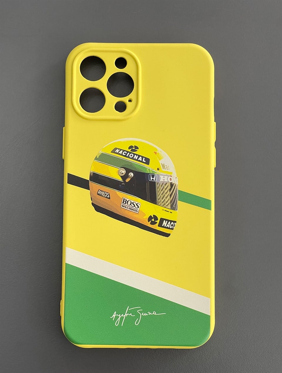 Ayrton Senna Iphone 12 PRO MAX Uyumlu Silikon Kılıf