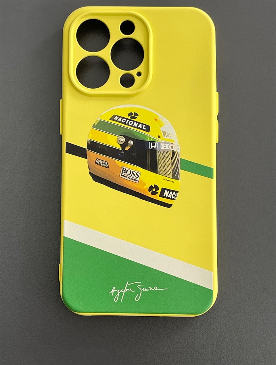 Ayrton Senna Iphone 13 PRO Uyumlu Silikon Kılıf