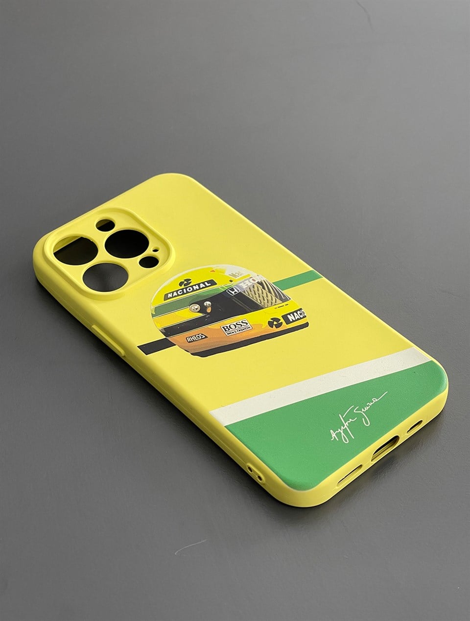 Ayrton Senna Iphone 13 PRO Uyumlu Silikon Kılıf