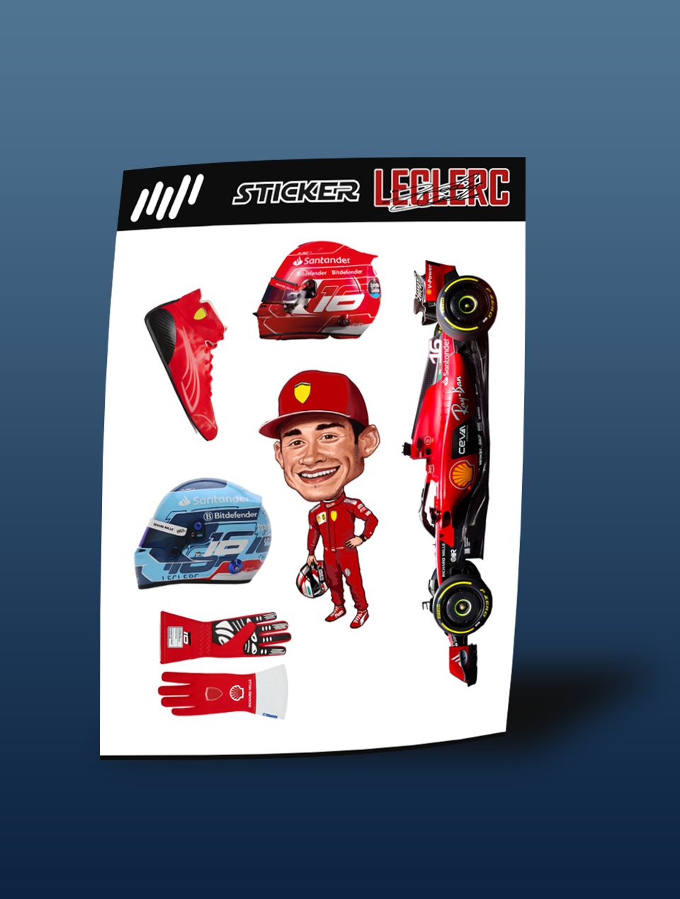 Charles leclerc Stıcker