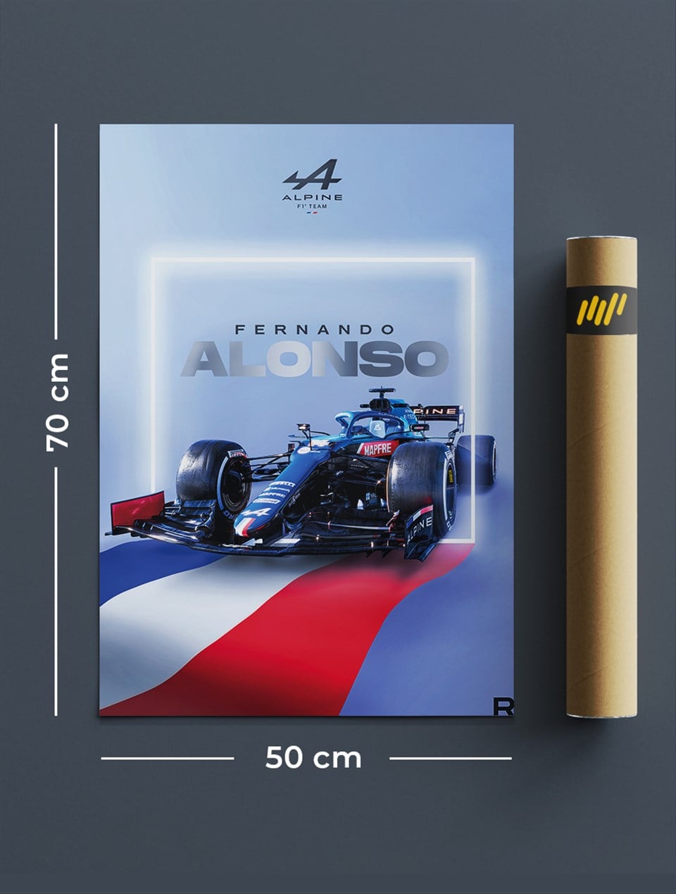 Fernando Alonso Flyer Poster