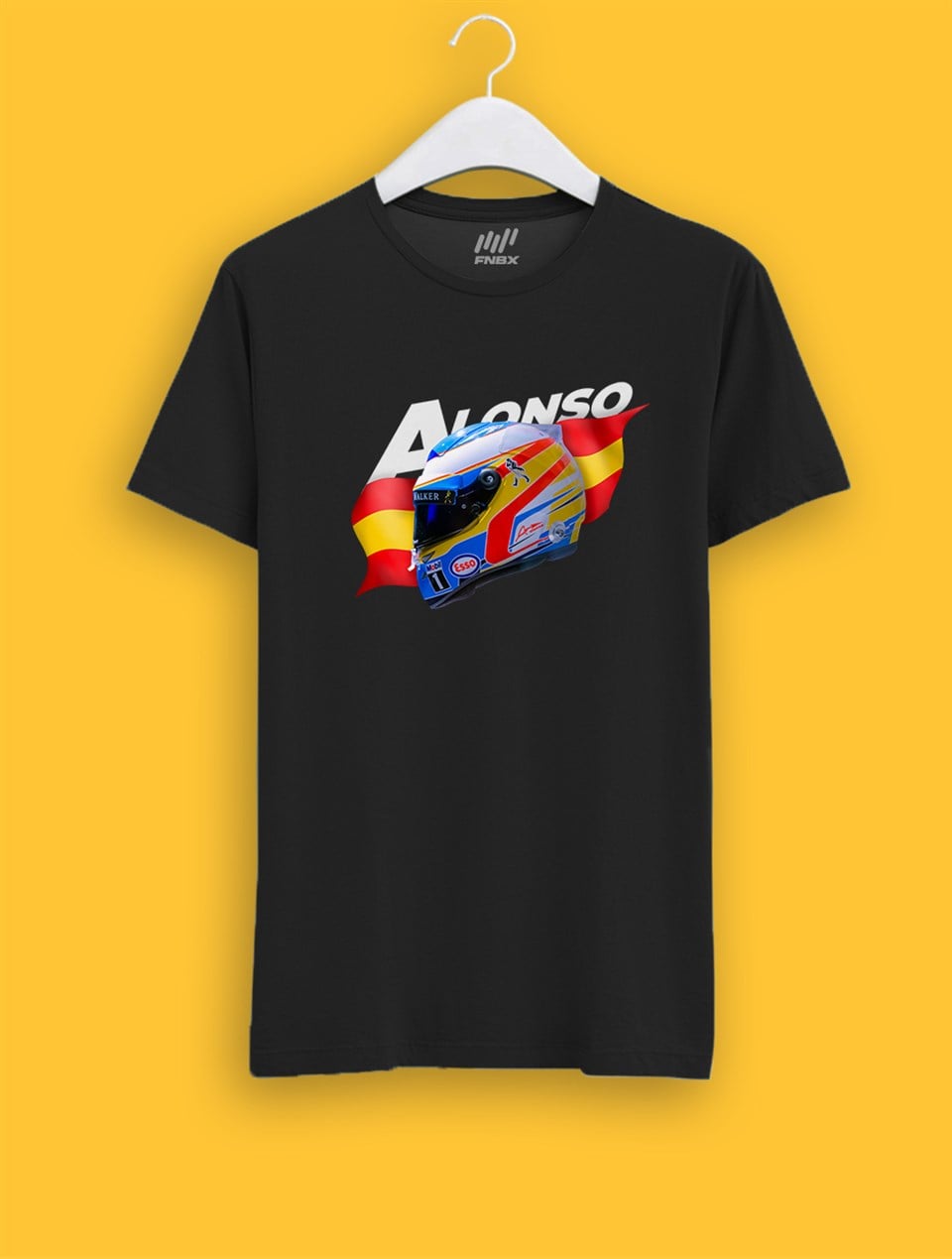 Fernando Alonso Kask Parlayan Vizör Baskılı T-Shirt