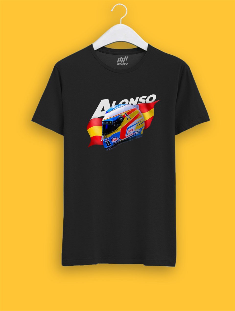 Fernando Alonso Kask Parlayan Vizör Baskılı T-Shirt