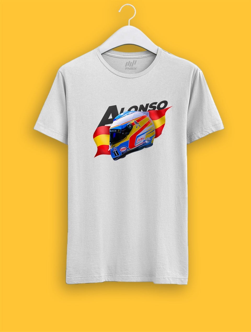 Fernando Alonso Kask Parlayan Vizör Baskılı T-Shirt