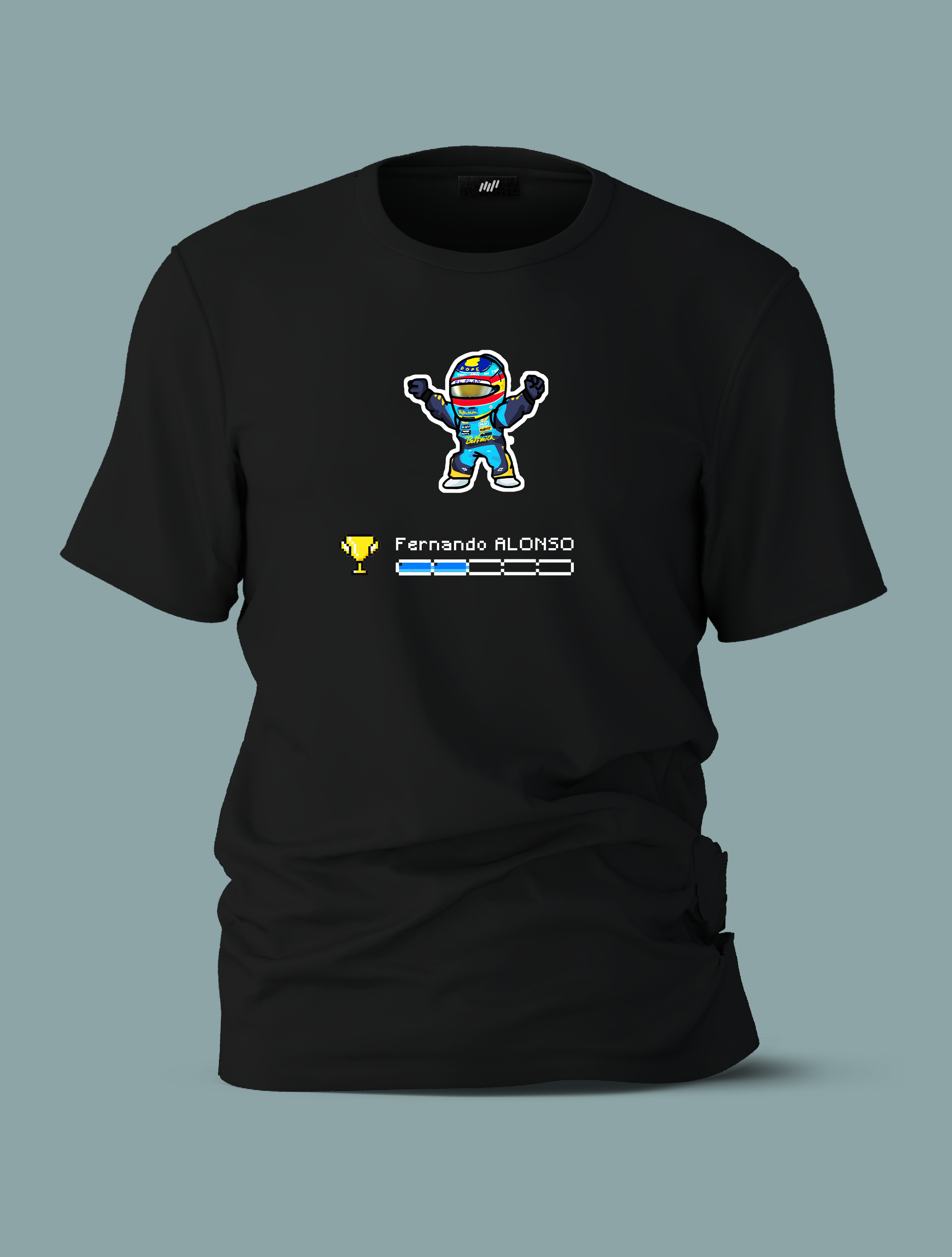 Fernando Alonso Pixel Art T-Shirt
