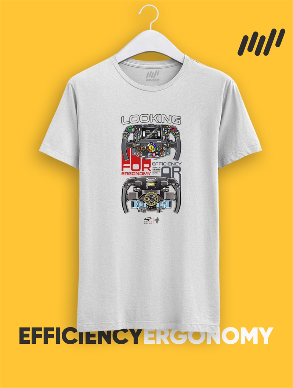 Ferrari Looking For Ergonomy Or Efficiency T-Shirt