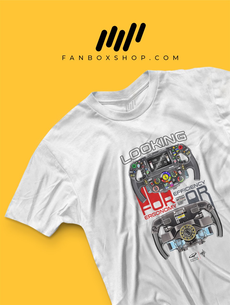 Ferrari Looking For Ergonomy Or Efficiency T-Shirt