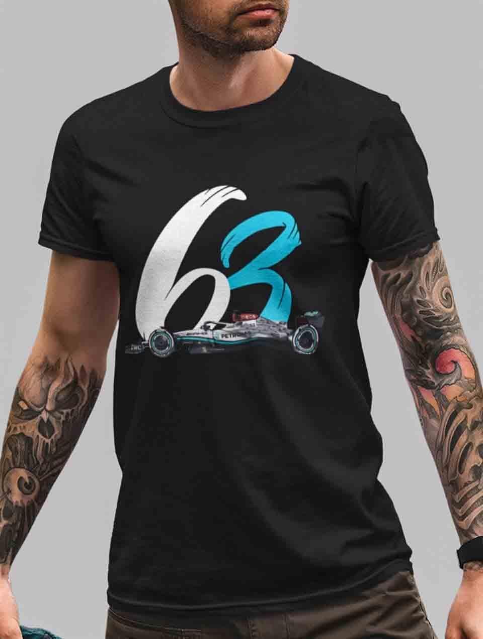 George Russell 63 W13 Siyah T-shirt