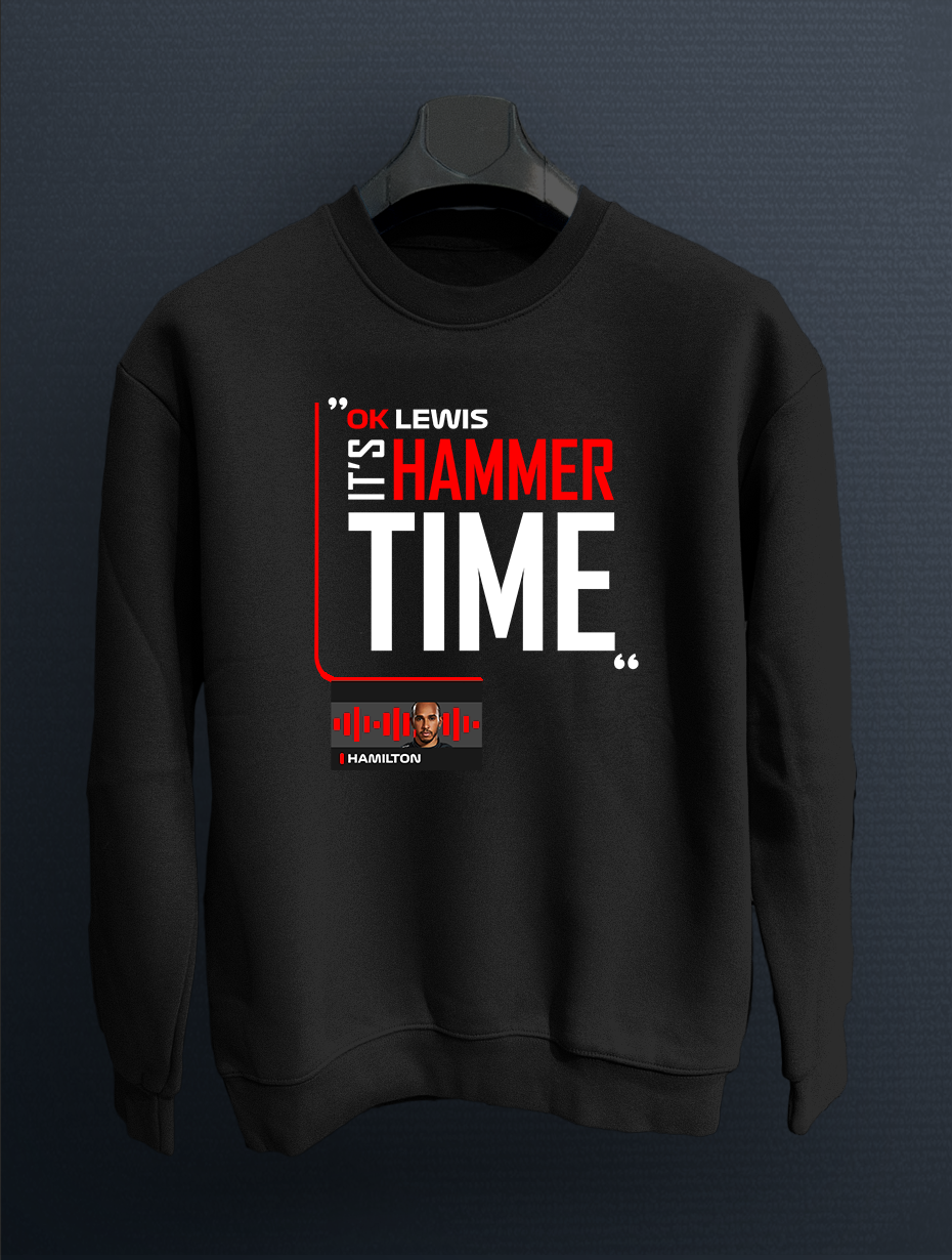 Hamilton Red Hammer Time Siyah Sweatshirt