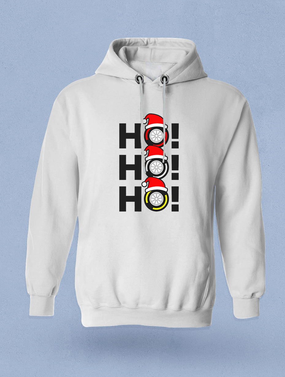 Ho Ho Ho Beyaz  Sweatshirt Hoodie