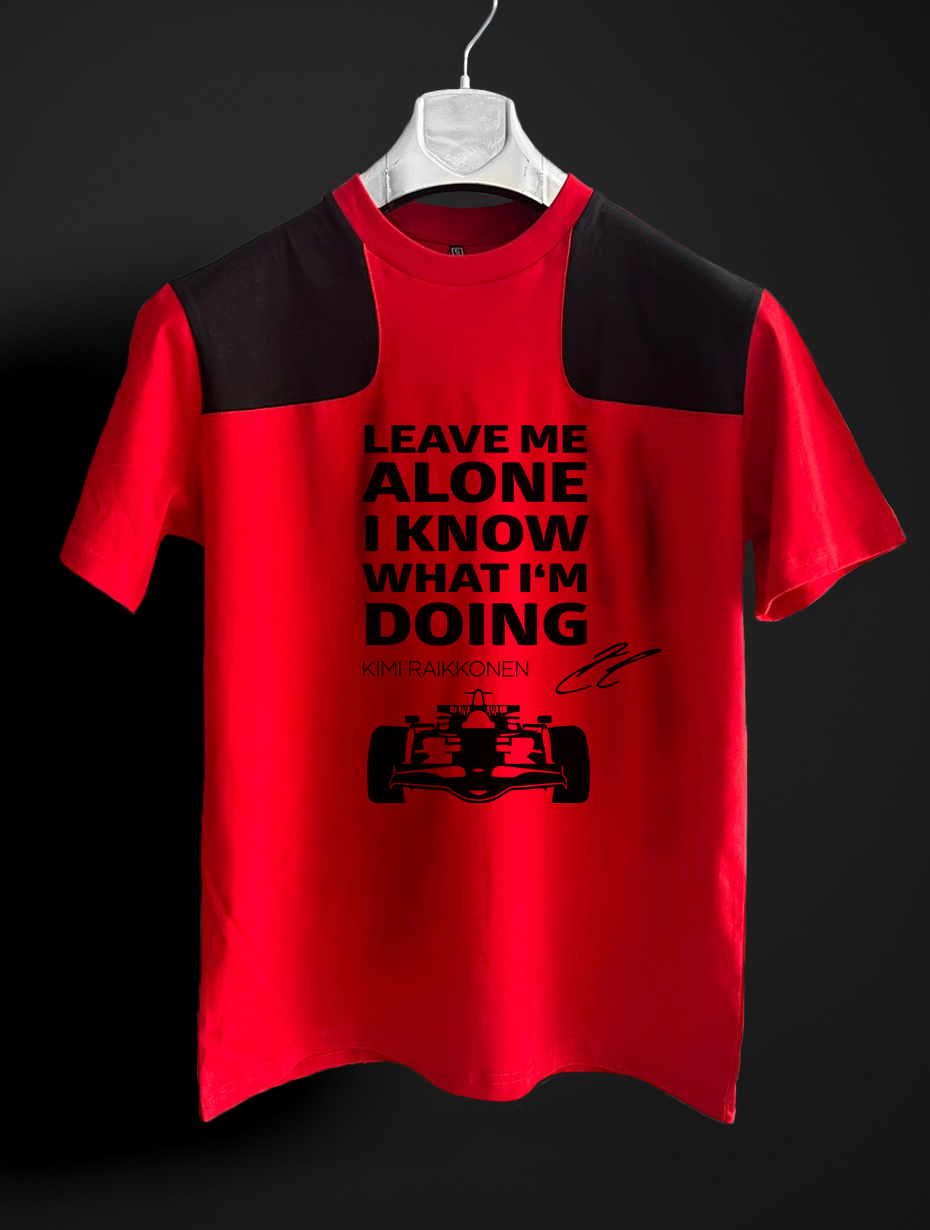 Kimi Raikkonen Efsanesi T-ShirtKimi Raikkonen Efsanesi  kırmızı siyah T-shirt