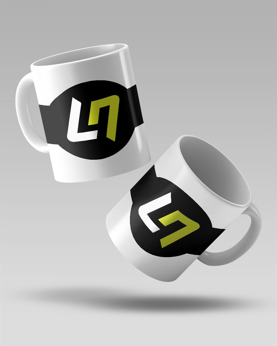 Lando Norris Logo Baskılı Beyaz Kupa Bardak