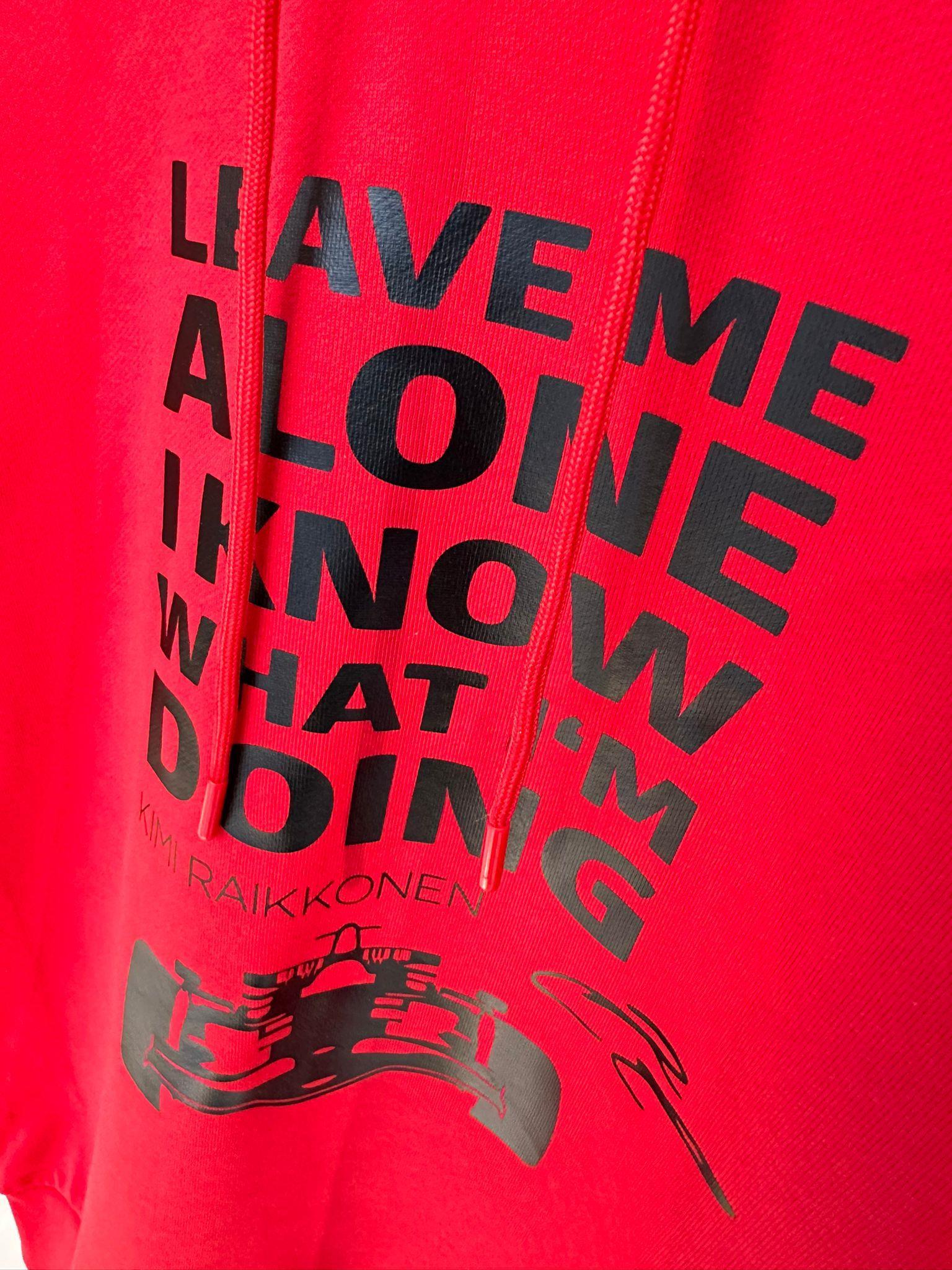 Leave Me Alone Kırmızı Sweatshirt Hoodie