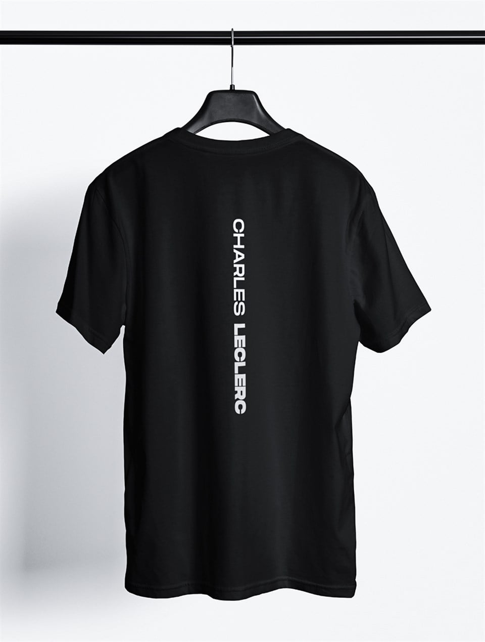 Leclerc Logo Siyah T-Shirt
