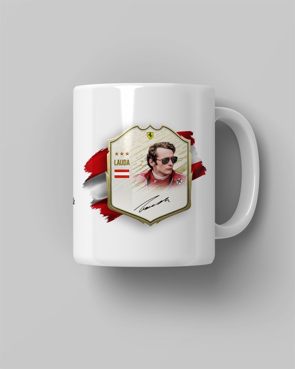 Legend Serisi 6`lı Set RFL Baskılı Beyaz Kupa Bardak
