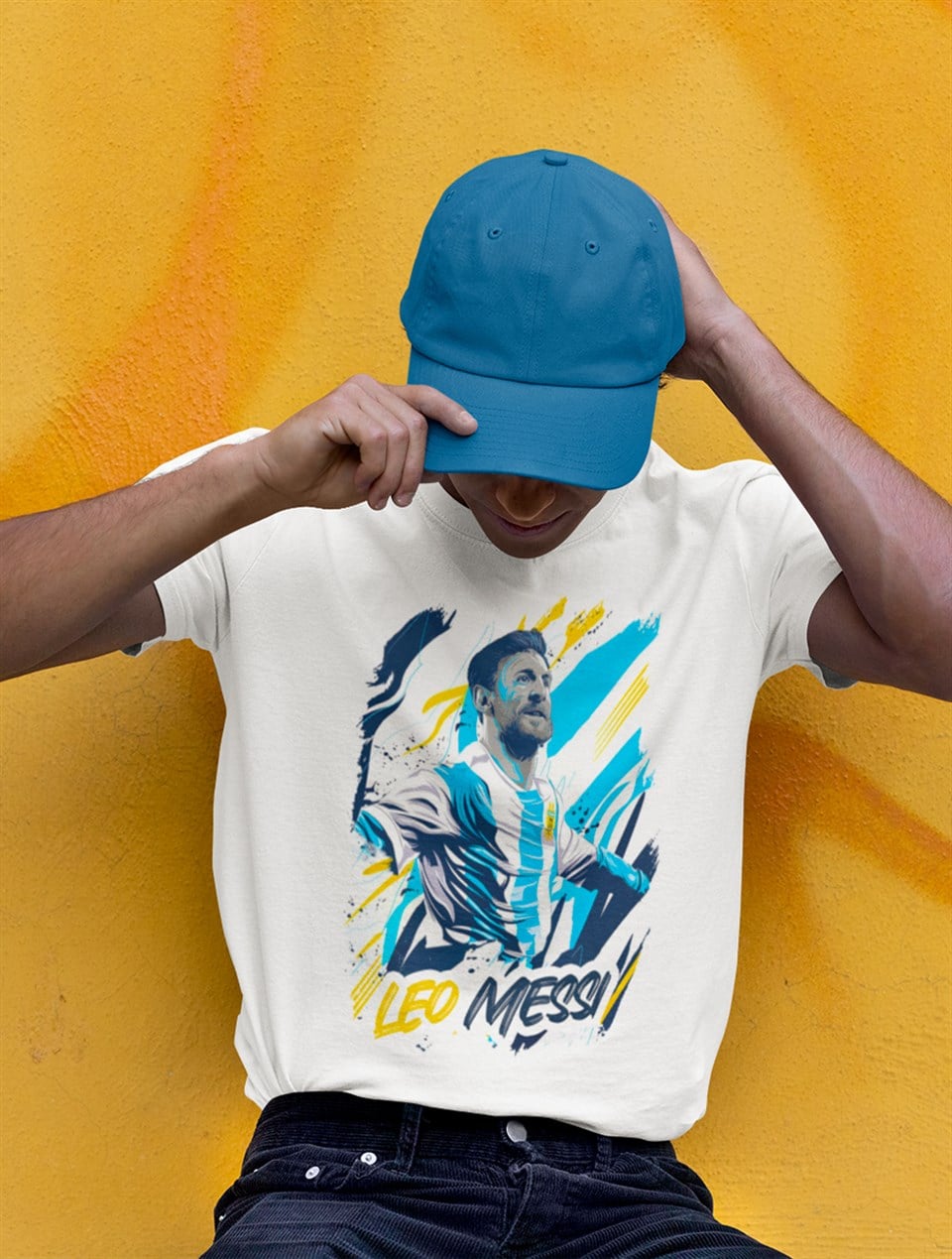 Leo Messi Beyaz T-Shirt