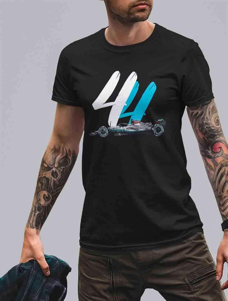 Lewis Hamilton 44 W13 Siyah T-shirt
