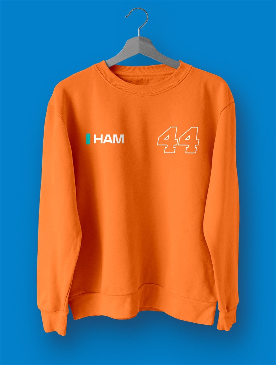 Lewis Hamilton Turuncu Sweatshirt Kazak