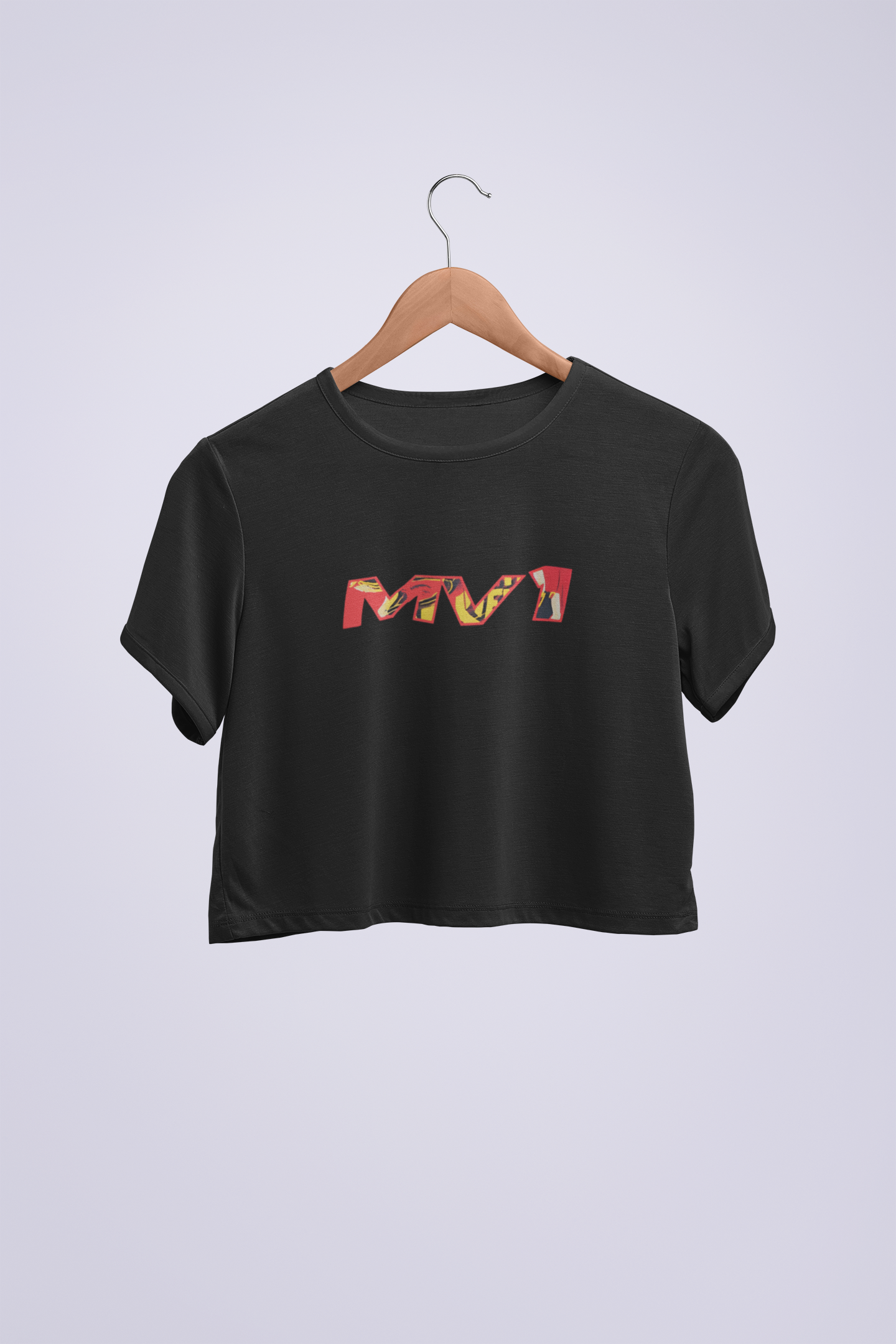 Max MV1  Siyah Crop T-shirt