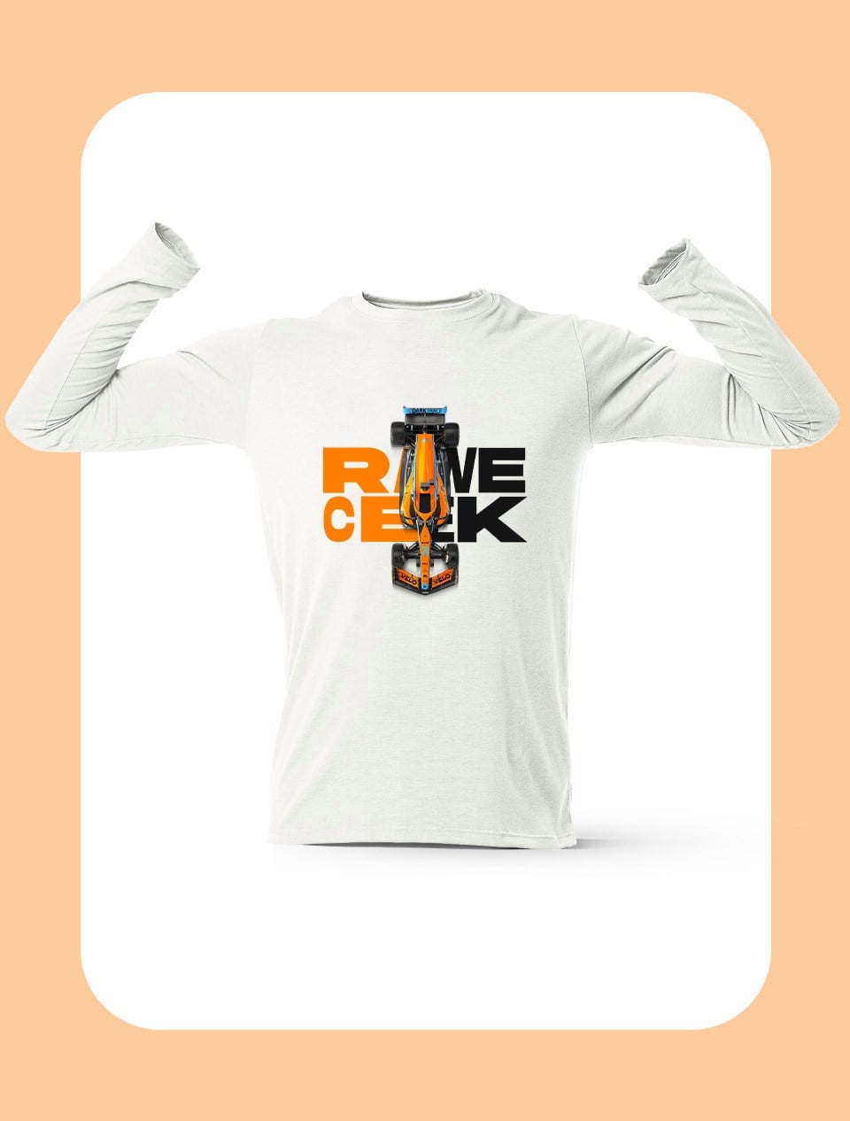 MCL Race Week Uzun Kollu Beyaz T-Shirt